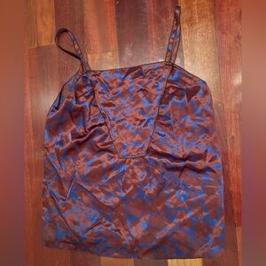 Missoni patterned cami blouse red and blue